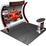 10 ft trade show display booth for a bold custom look