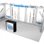 20 ft rental trade show exhibit design that takes up little floor space