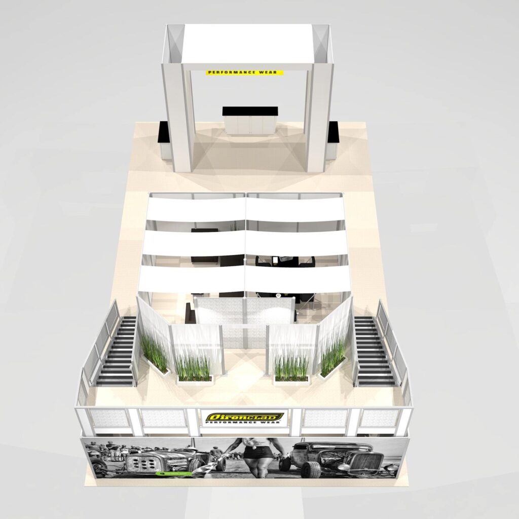 double deck trade show rentals