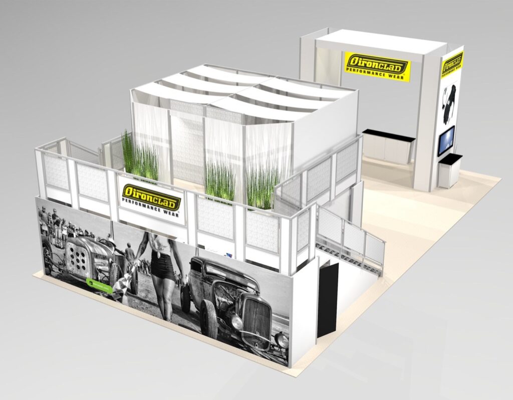 double deck rental design idea with separate entrance arch