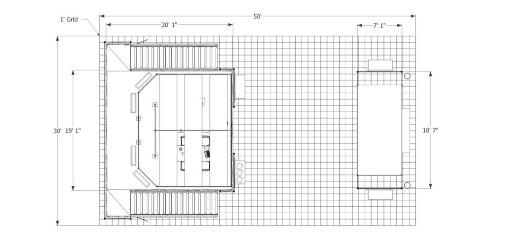 double deck exhibit structures