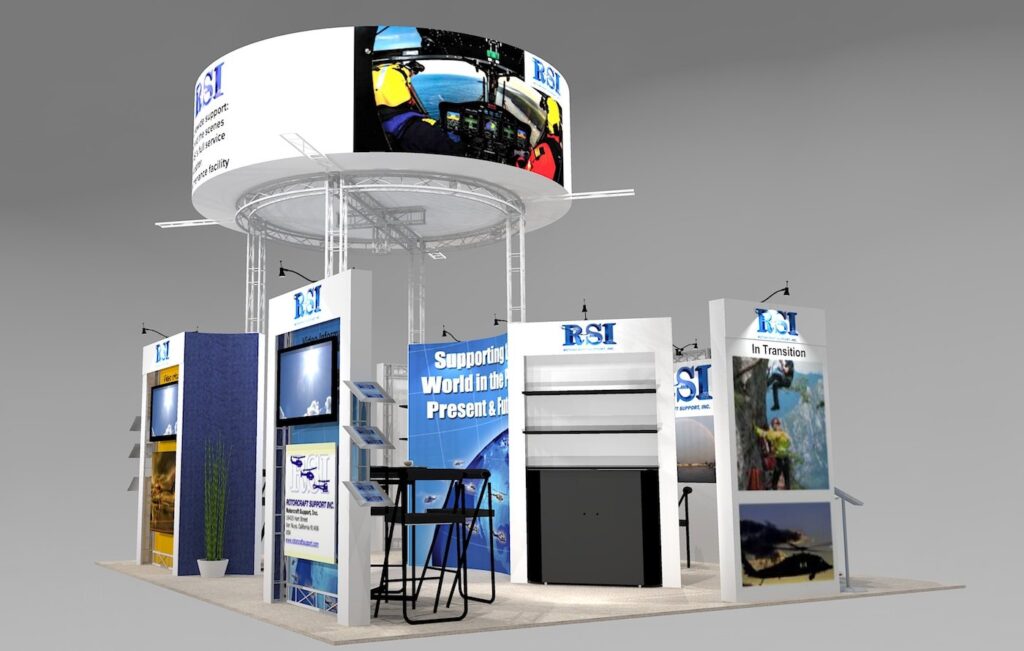 20x20 trade show exhibit used in Las Vegas