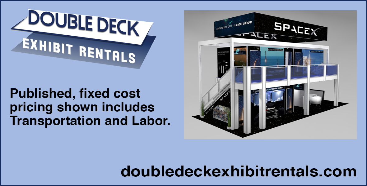Double Deck Trade Show Exhibit Rentals in Las Vegas logo