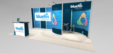 IM13_20 ft trade show display with backlit trade show graphics and meeting space