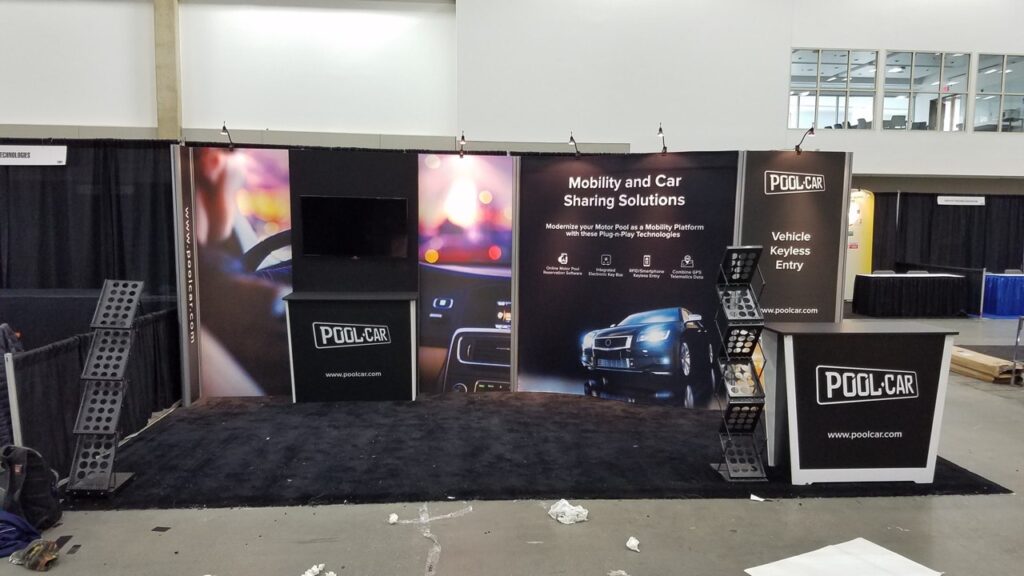 10 x 20 Trade Show Rental Exhibit Design with Storage in Las Vegas