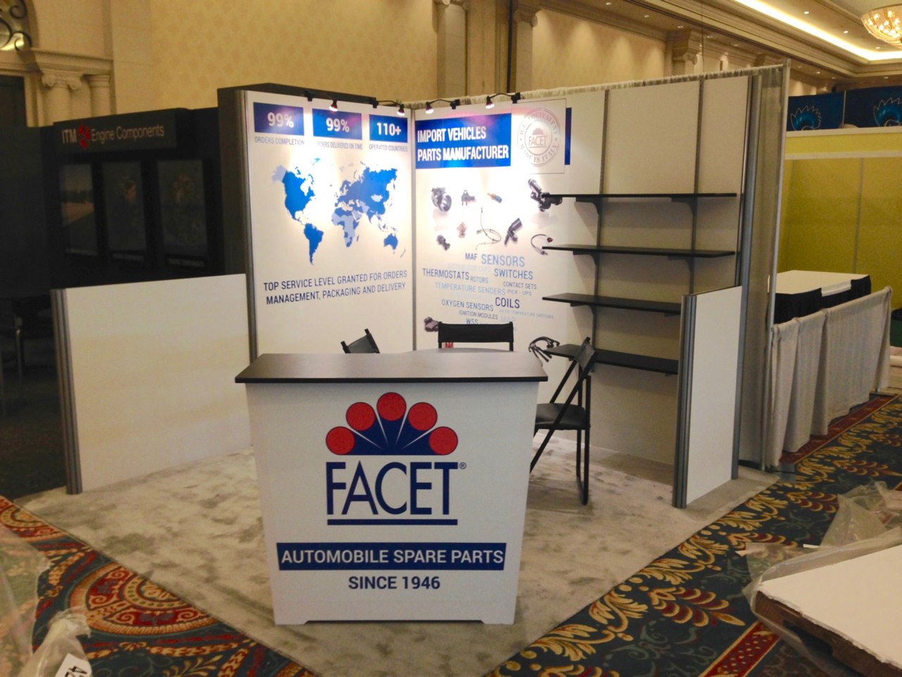Cost Effective Trade Show Rental for Product Display with Graphics in Las Vegas