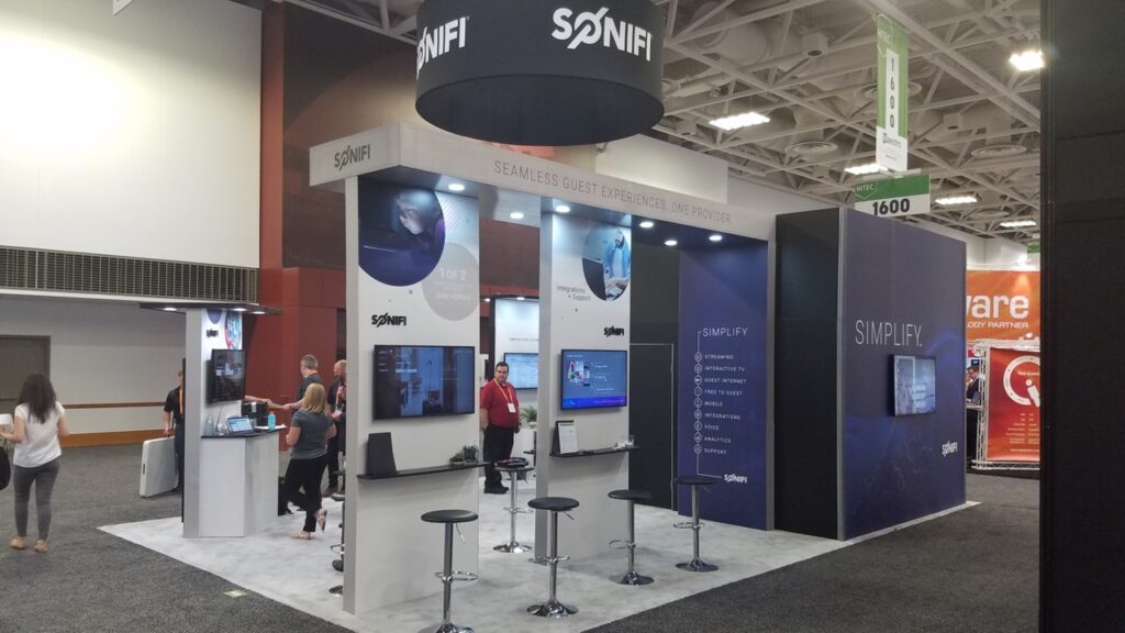 Excellent Design For An Island Trade Show Booth Rental in Las Vegas