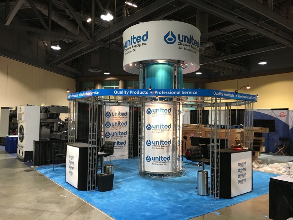 Open Floor Plan Island Trade Show Exhibit Rental Design