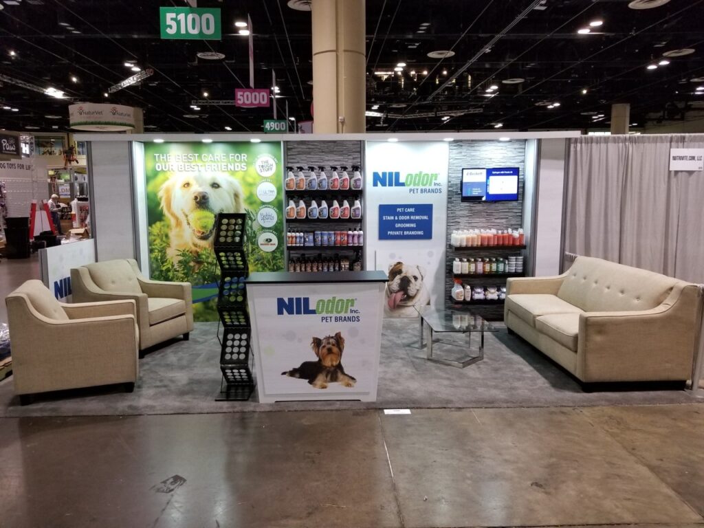 Product Display Trade Show Exhibit Rental Design in Las Vegas