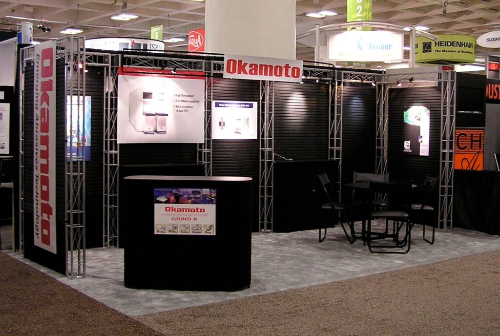 Slatwall trade show display