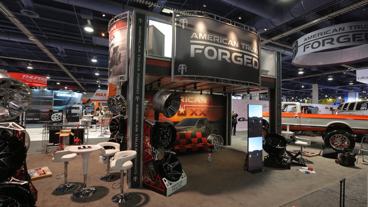 Sport Truck Products Used In Double Deck Trade Show Exhibit