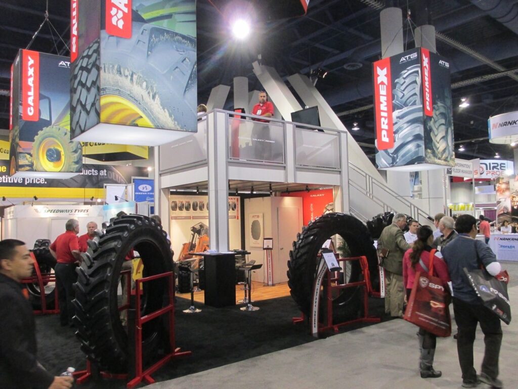 Two story trade show double deck rental