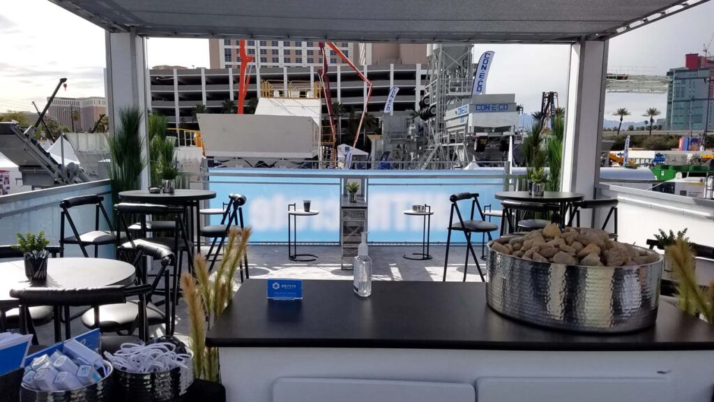 View From Top of Two Story Double Deck Exhibit