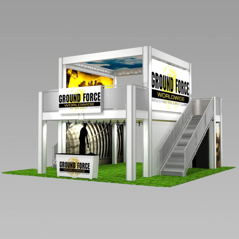 Trade Show Double Deck Exhibit Rental