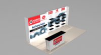 Product Display Design Saves Usable Booth Space