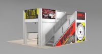 Two Story Trade Show Double Deck with lower level alcove