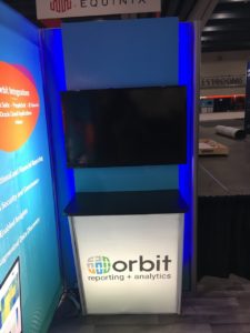 Backlit Workstation Counter for Trade Show Exhibit