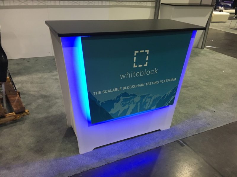 5. Trade Show Reception Counter with special lighting