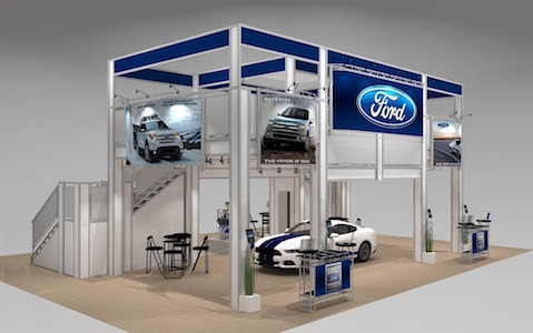 Double Deck Exhibit Rental For SEMA