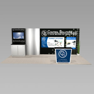 Workstation Design With Opaque Feature Panel And Backlit Mural | CS1020-BL