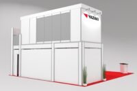Turnkey Two Story Trade Show Exhibit Rental With Offices