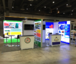 20' Trade Show Exhibit With Backlit Graphics And Separate Meeting Areas