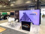 Trade Show Display With Workstation And Backlit Graphics.