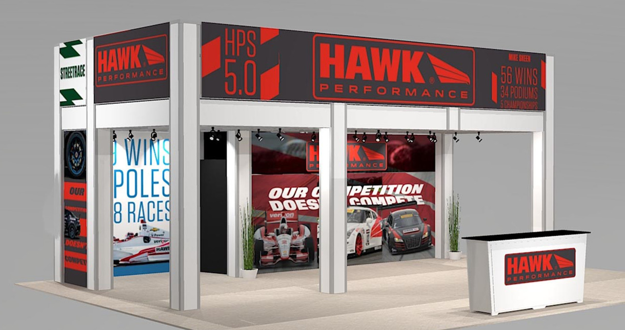 Double Deck Exhibit For 30 ft. Booth Space Turnkey Rental In Las Vegas